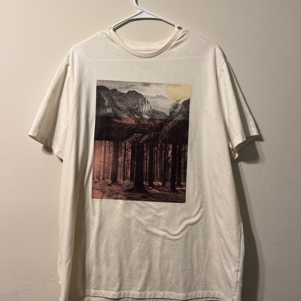 Goodfellow & Co Nature Graphic Men's T-Shirt - Cream